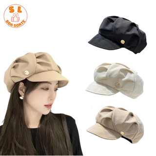 Boina Francesa Feminina Dobrável Gorro Europeu Tecido Leve Forrada Inverno Outono