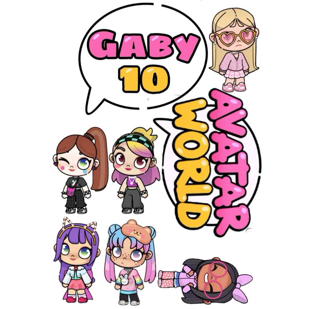 Topo de bolo - Avatar World em Oferta na Shopee