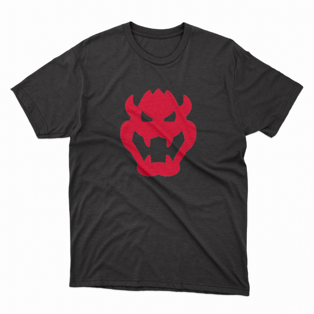 Camiseta Blusão Unissex Estampada Personagem Bowser Clássico dos Games 100% Algodão Premium Adulto Infantil Juvenil
