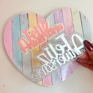 Faquinha de corte e relevo Feliz Aniversário em Oferta na Shopee
