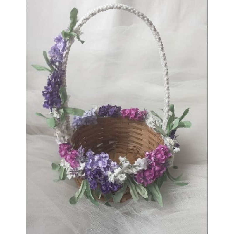 Cesta e Tiara,Cesta Porta Pétalas,Cesta para Florista