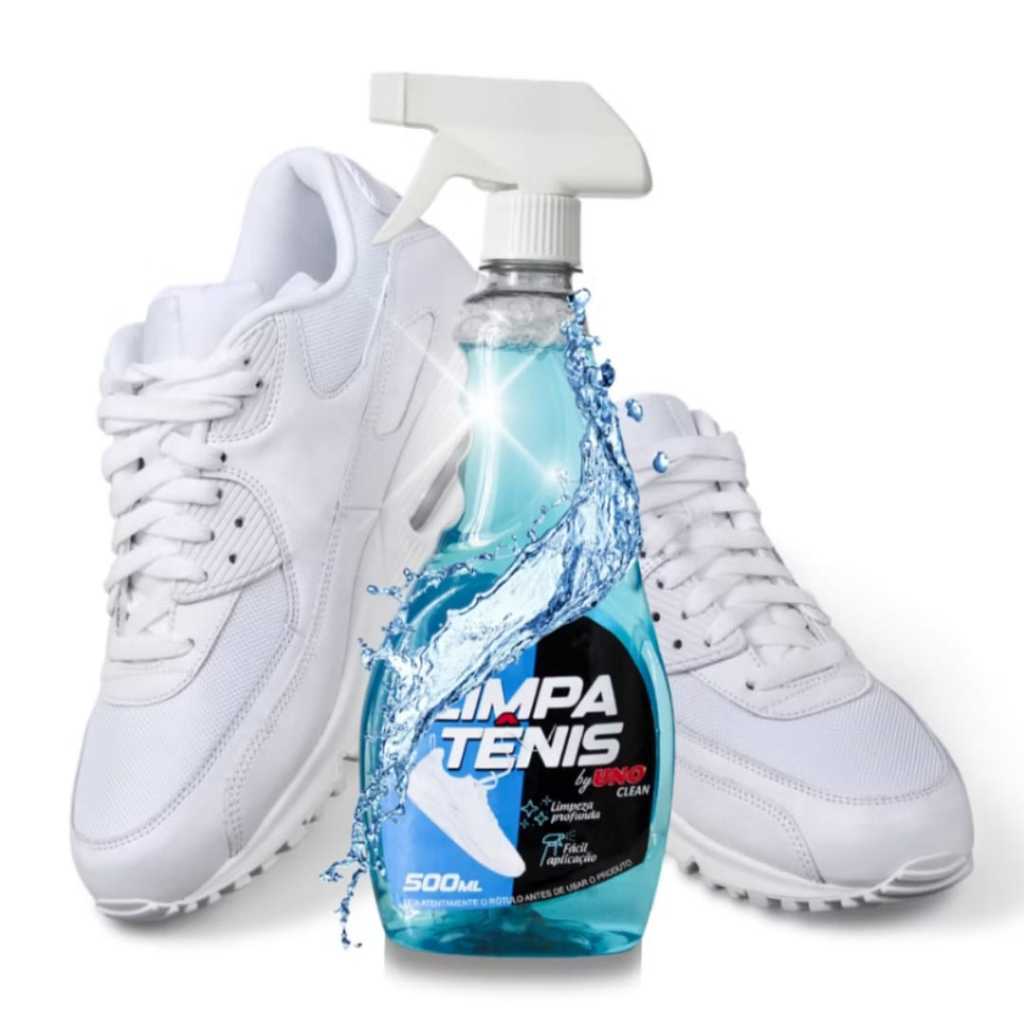 Limpa Tenis Spray Limpeza Profunda 500ml Remove Sujeira Manchas Rapido
