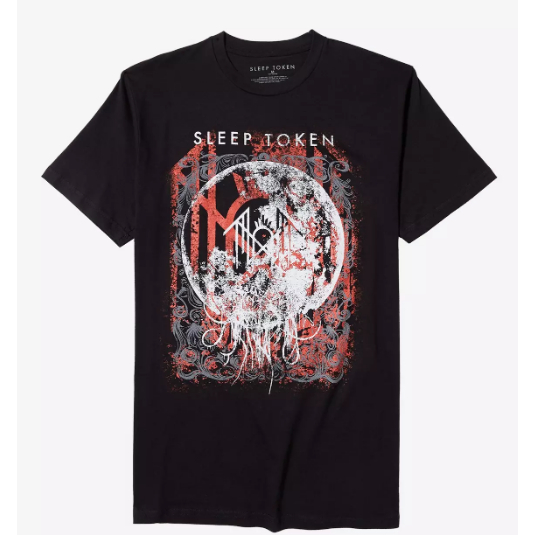 Camiseta Camisa Blusa Algodão Unissex Sleep Token Eden Moon Filigree T-Shirt
