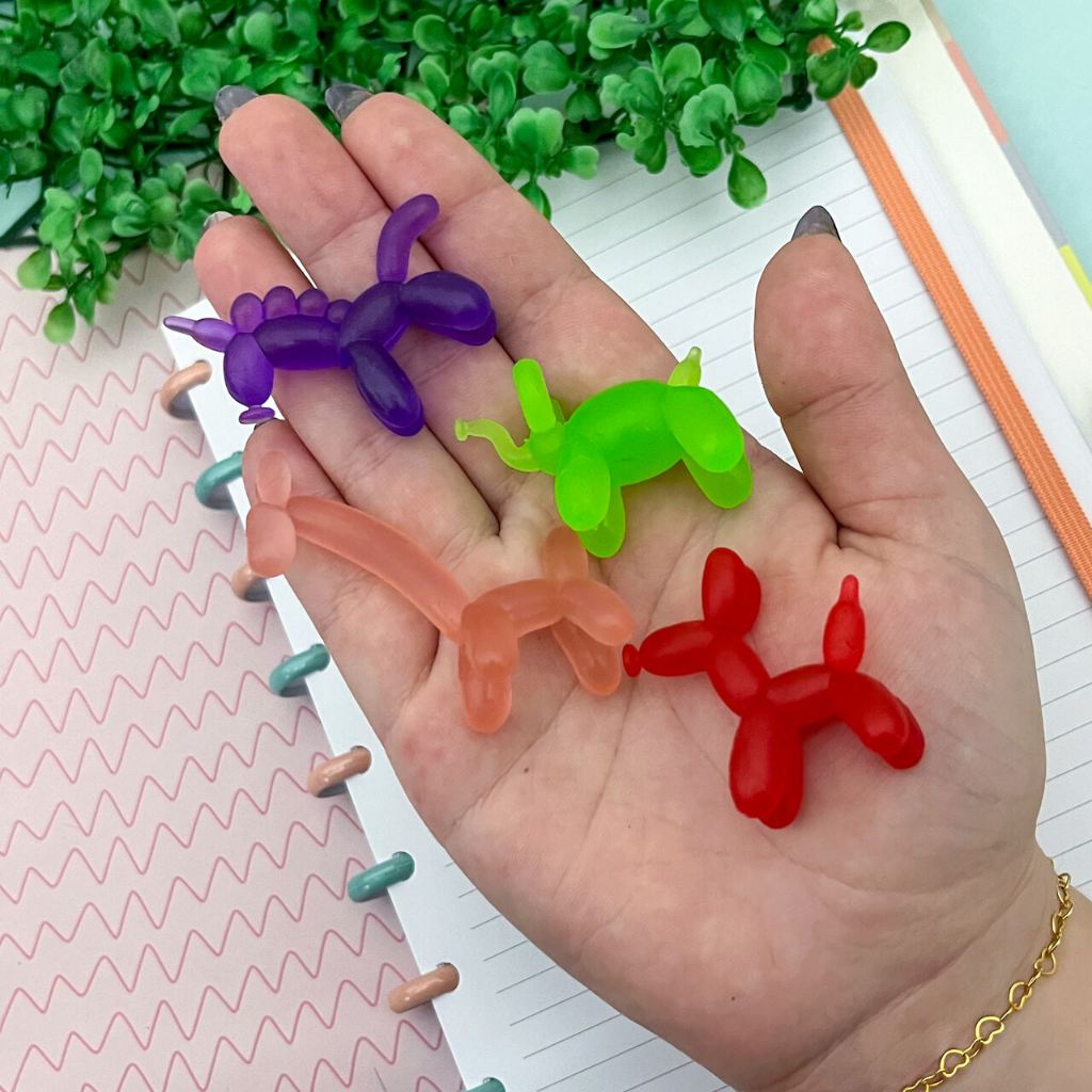 Borracha Balloon Animais Coloridos 4 Borrachas - Tilibra em Oferta na Shopee