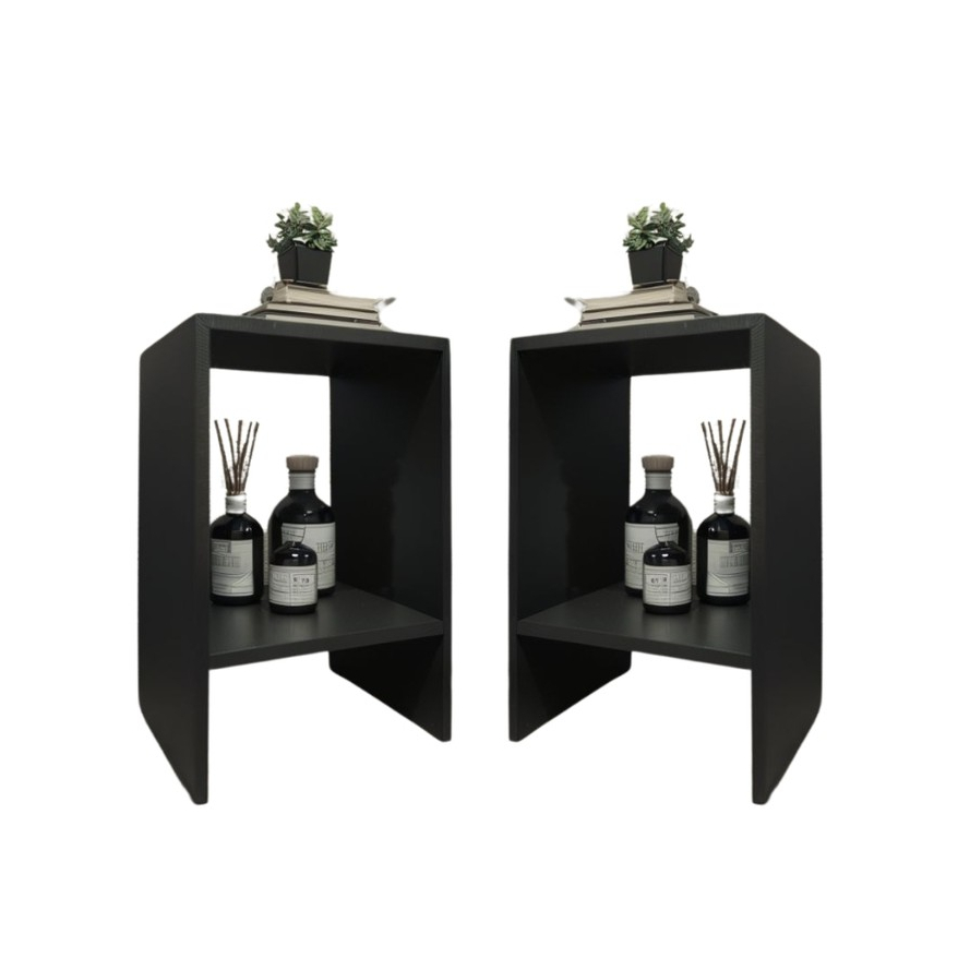 Mesinha cabeceira KIT COM DUAS, Criado mudo, Mesa auxiliar cama, Mesa de Cabeceira, Mesa lateral