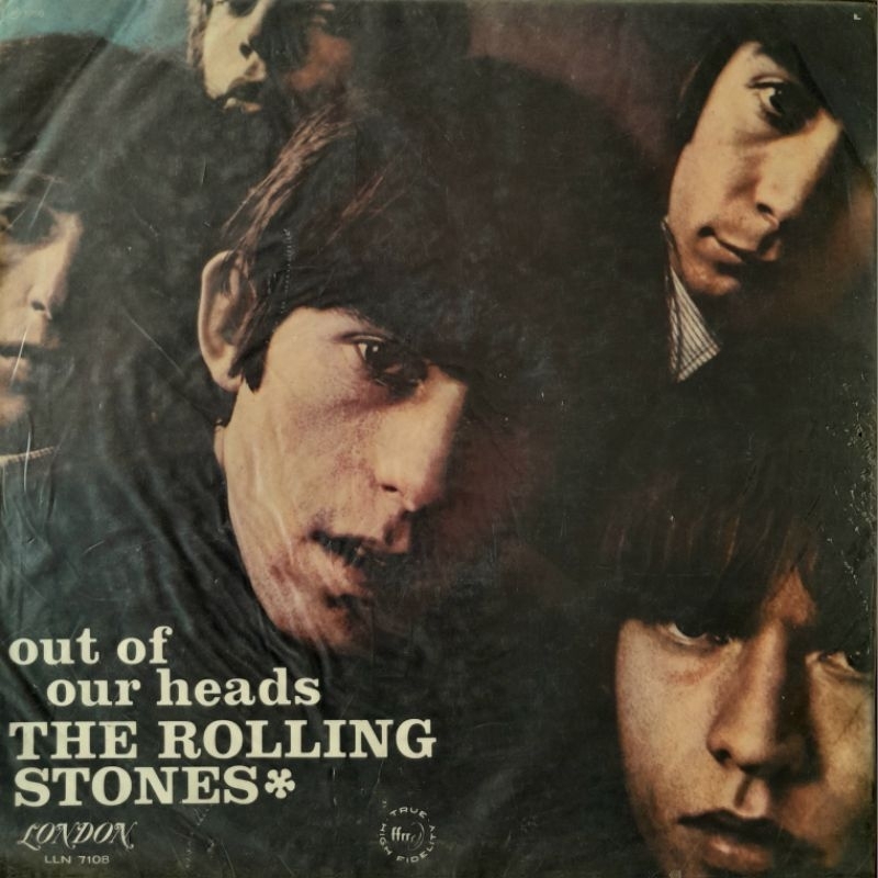 The Rolling Stones-Out Of Our Heads-lp 1a prensagem MONO capa sanduiche-vinil