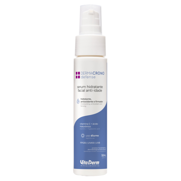 Hidratante Serum Facial Dermacrono Defense Proteção Solar 20% Vitamina C Vita Derm Anti-idade Protetor Solar Facial