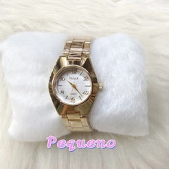 Relógio feminino mini pequeno,diâmetro do mostrador 25 mm