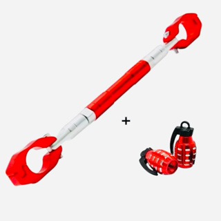 Barra Reforço Guidão Estabilizadora Anti Amasso Motos + Tampa Bico Pneu Granadinha em Oferta na Shopee