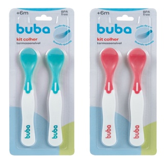 Kit Com 2 Colher Introdução Alimentar Termossensível Para Bebê Infantil Térmica em Oferta na Shopee