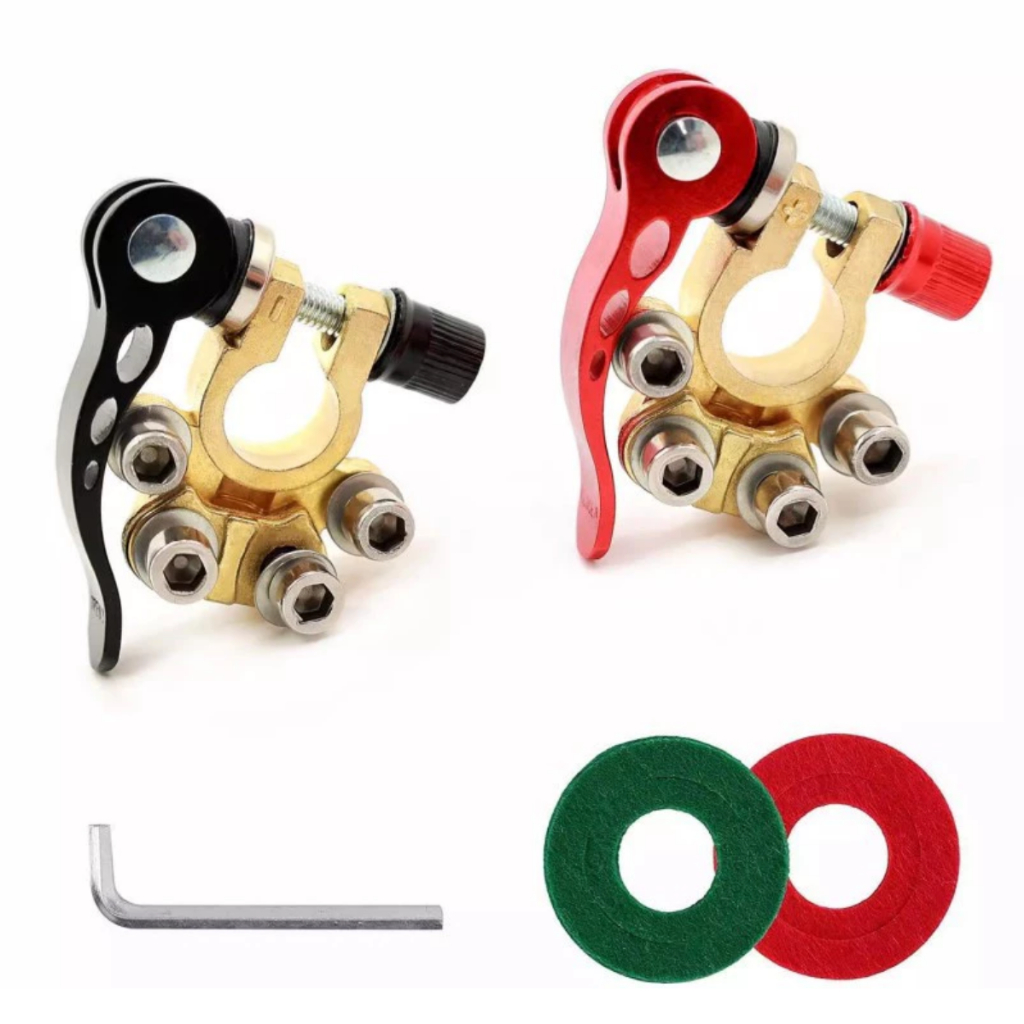 Conector Terminal Engate Rápido Trava Bateria Automotiva Par