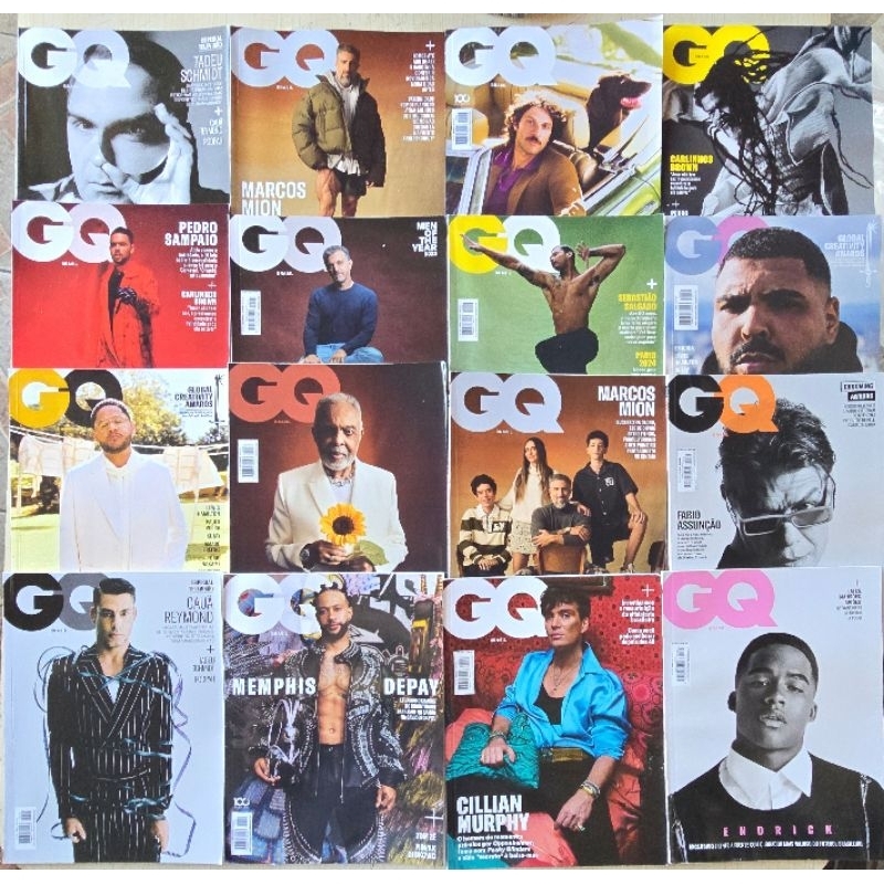 Lote Kit com 05 Revistas GQ 2023/ 2024/ 2025