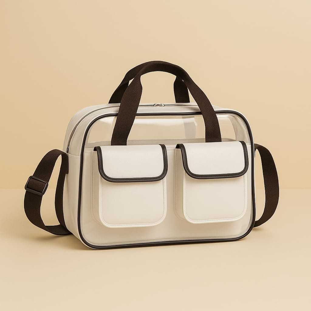 Bolsa Mala Feminina Grande Espaçosa de Ombro | Bolsa de Viagem Casual Elegante com Zíper Reforçado.