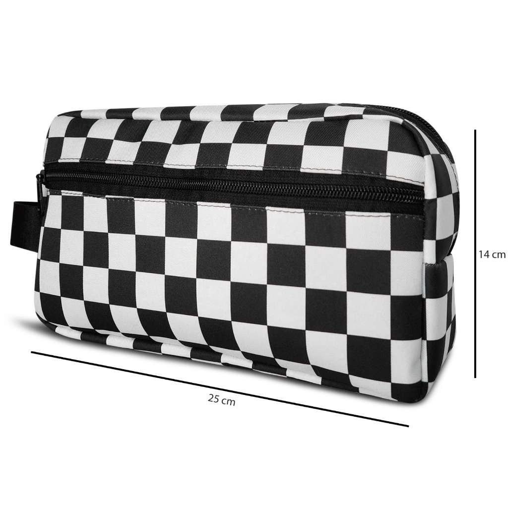 Bolsa Bag de Mão Pequena  Estampada Com Duas Divisórias