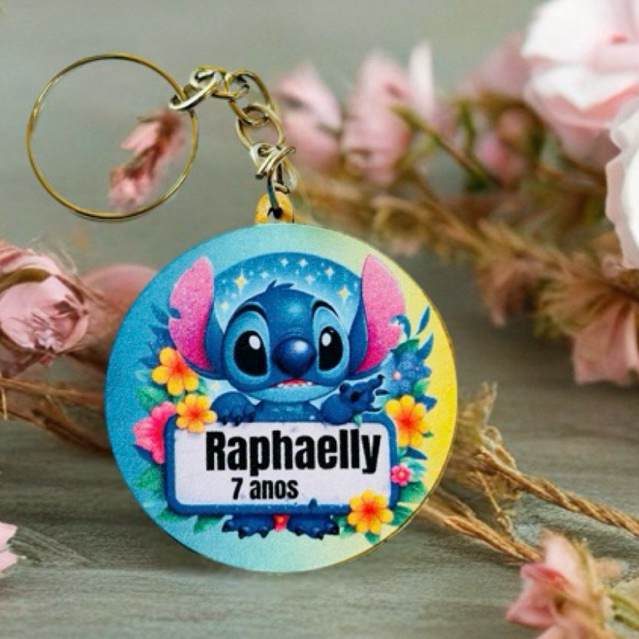 KIT Chaveiro LILO STITCH   MDF já vão montados, para festa, aniversário, lembrancinhas em Oferta na Shopee