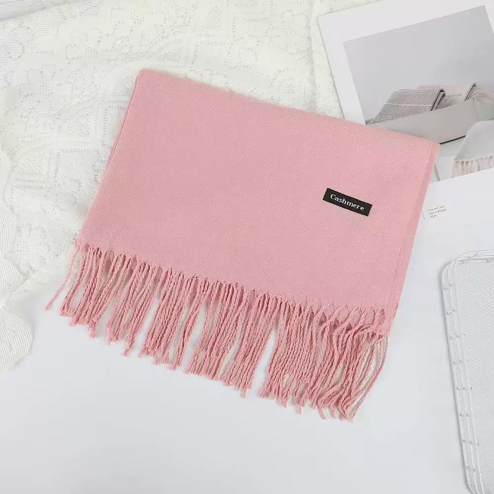 Anti-pilling cachecol feminino cachecol  de inverno com 180g