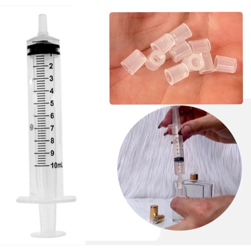 Seringa Para Perfume e Adaptador Kit 50Pçs Transferência Perfume de Bolso Para Decant Anel Dispensador Frasco Viagem