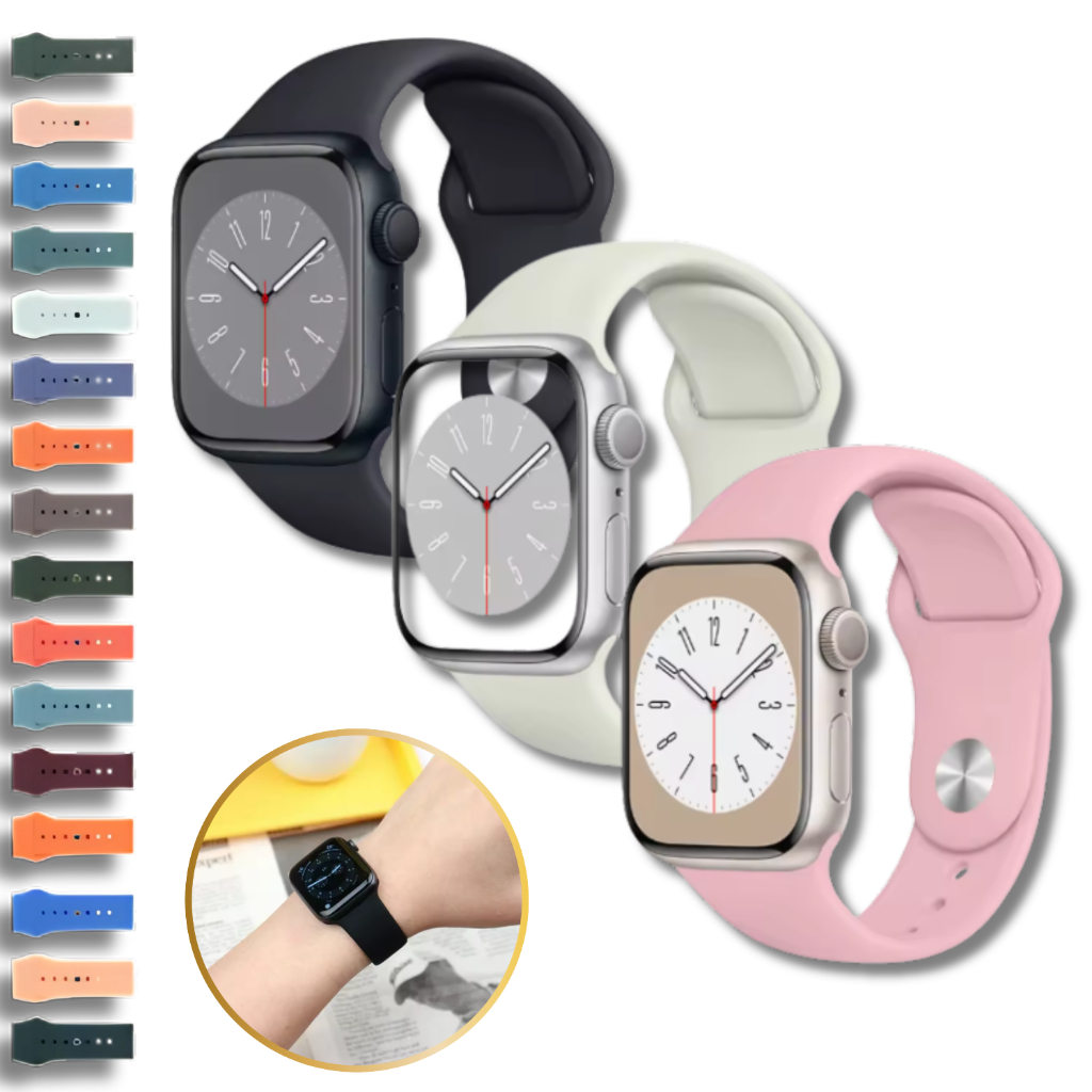 KIT 3 PULSEIRA PARA SMARTWATCH APPLE PRO ULTRA SPORT LISA 42MM 45MM 46MM 47MM 49MM 38MM 40MM 41MM em Oferta na Shopee