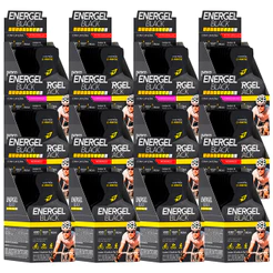 Kit 12x Caixas Energel Black C/ Cafeína Bodyaction - Gel de Carboidratos Total 120 Sachês (Carbogel)
