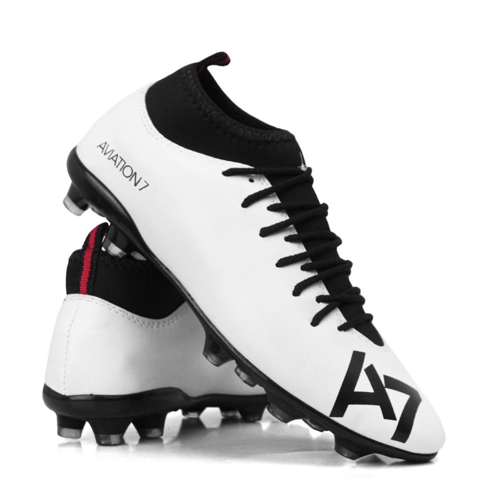 Chuteira Botinha Campo De Trava Profissional Cano Alto Envio já sola costurada por inteiro em Oferta na Shopee