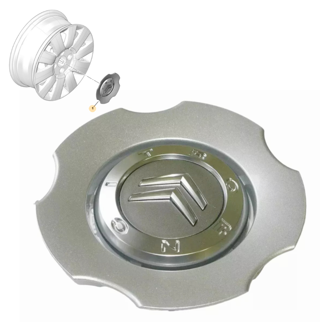 1 Calota Central Roda Liga 15" Citroen Xsara Picasso Original