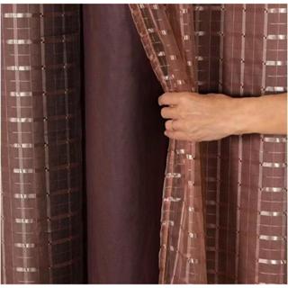 Cortina Blackout PVC Com Voil xadrez 2,80 × 1,80 PROMOÇÃO INPERDIVEL em Oferta na Shopee