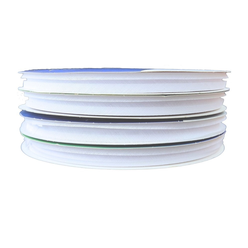 VIÉS DE ALGODÃO ESTREITO CINDERELA 12MM - ROLO COM 50 METROS em Oferta na Shopee