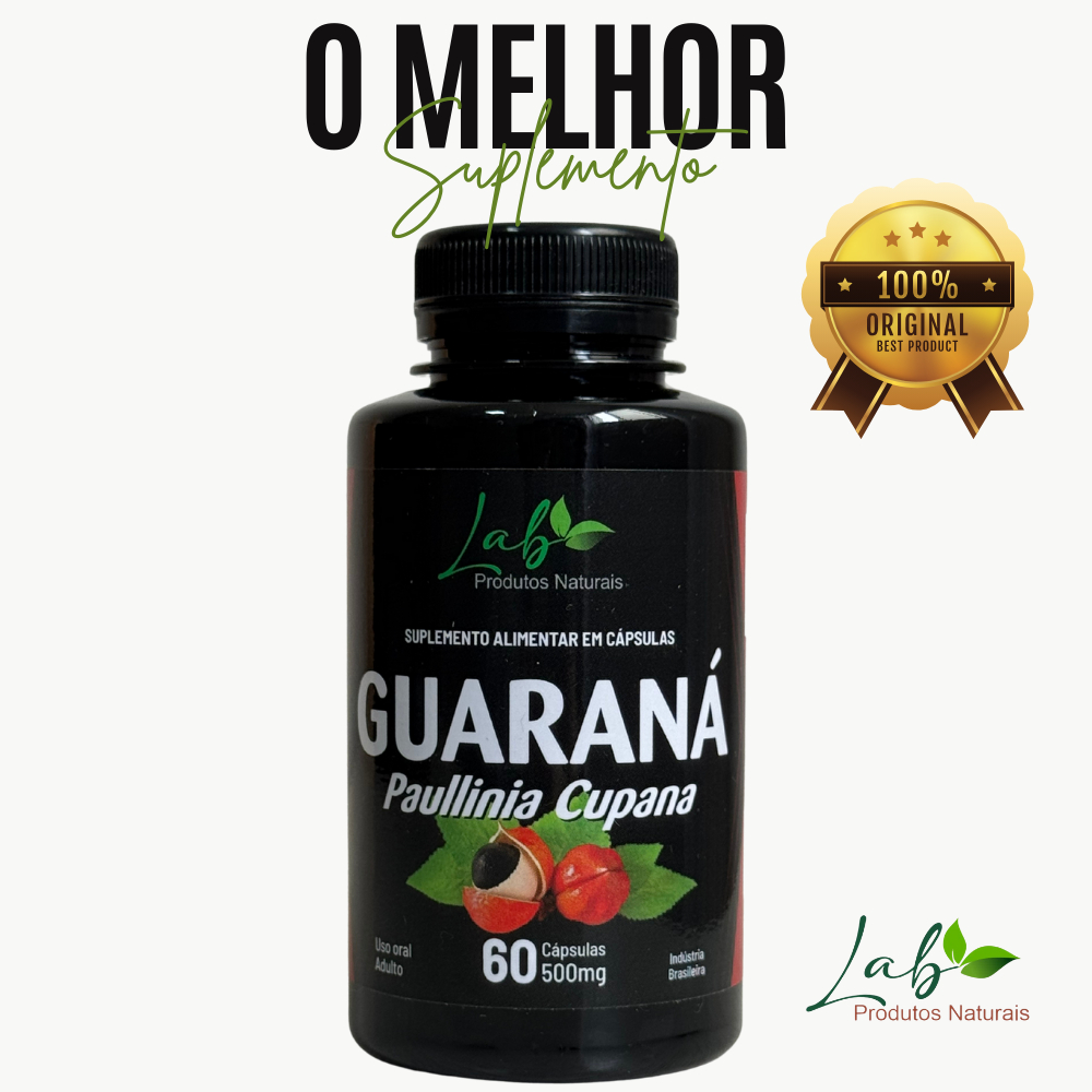 Guaraná - Suplemento alimentar - 60 cápsulas | 500mg