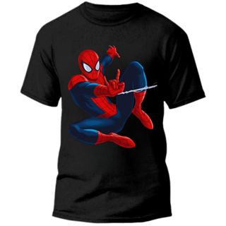 Camiseta Infantil 100% Algodão Personalizada Homem Aranha Manga Curta Meninos em Oferta na Shopee