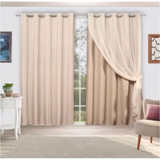 Cortina Para Sala Voal Com Forro Microfibra 4 Metros x 2.70 em Oferta na Shopee