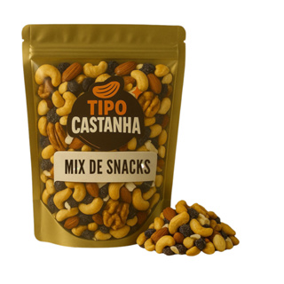 MIX DE SNACKS 500 gramas , castanhas, nozes, NUTS, Amendoim. 500GR em Oferta na Shopee
