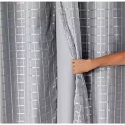 Cortina Blackout com Voil Xadrez/Liso - 2,00 X 1,40 / 2,80 X 1,80 / 2,80 X 2,30 Promoção
