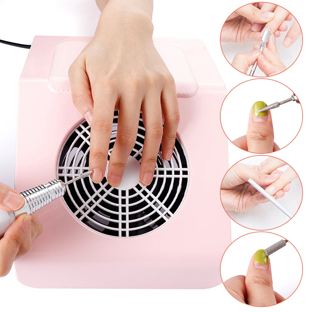 Aspirador Coletor De Pó de Unhas Gel Acrilico Coletor Com Grelha Sugadora