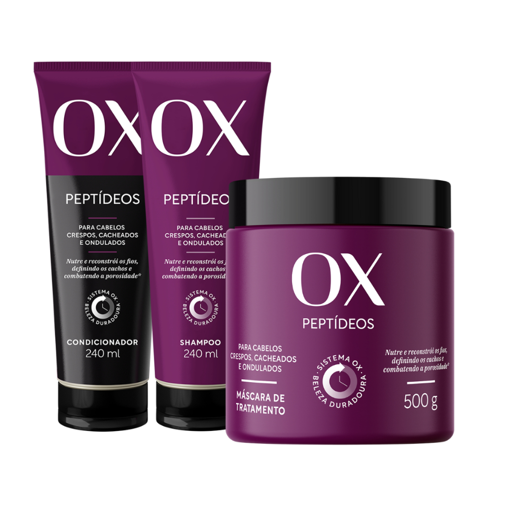 Ox Peptídeos Duo 240Ml + Máscara de Tratamento 500g