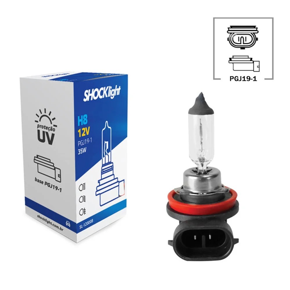 LAMPADA FAROL MILHA IX35 HB20 SPORTAGE COROLLA CIVIC