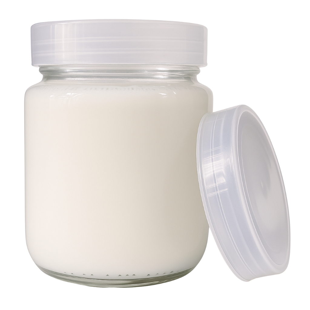 Kit 12 Potes De Vidro 240ml  Tampas Plasticas BPA Free Para Armazenamento de Leite Materno
