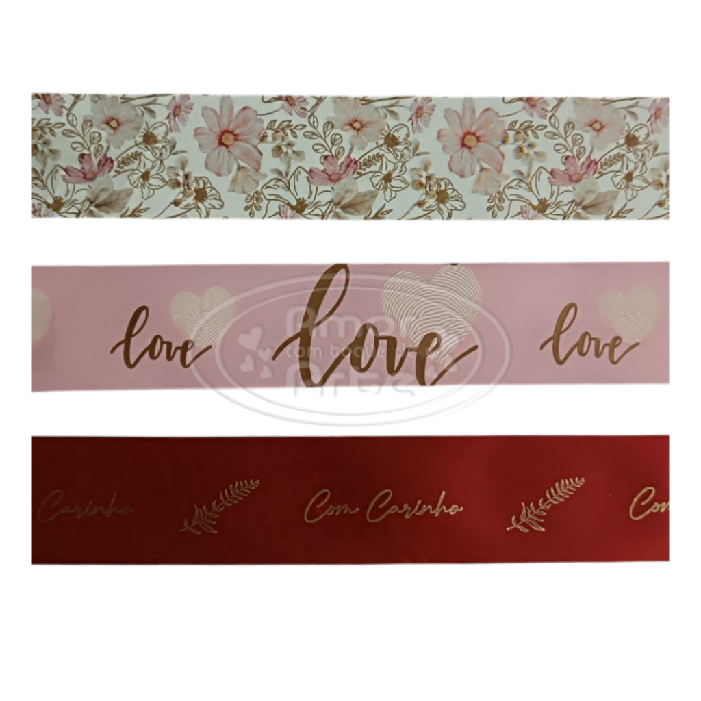 Fita Plástica Fracionada 10 metros, Diversas Estampas, Floral Atlanta. em Oferta na Shopee