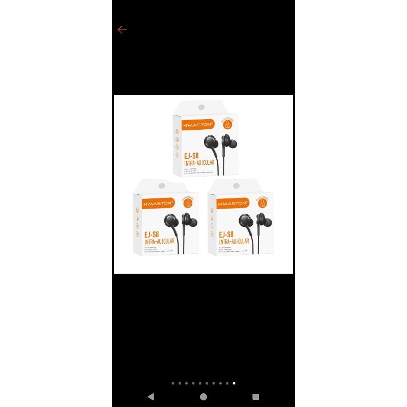 fone de ouvido com entrada P2 fn-s8B som perfeito - detalhe