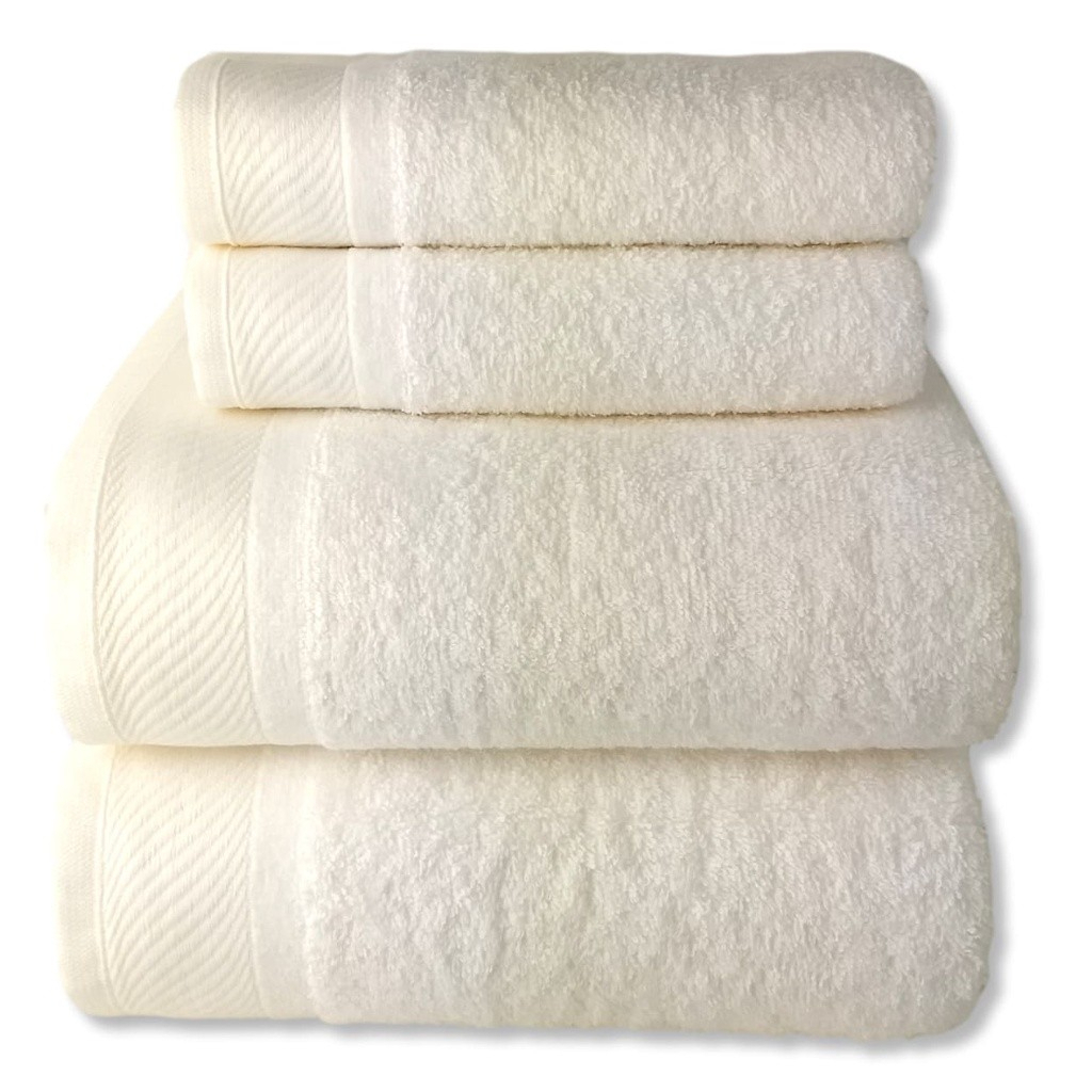 Jogo de Toalhas Gigante / Banhão 4 Peças Eleganz – 100% algodão- (02 Banho + 02 Rosto) – LMpeter