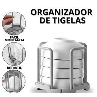 Organizador De Pratos Para Armário Porta Prato De Pia Suporte De Louça Retrátil Tigela Ti…