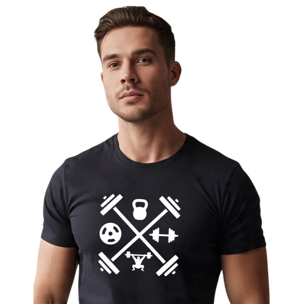 Camiseta Academia Musculação Peso Treino GYM Confortável
