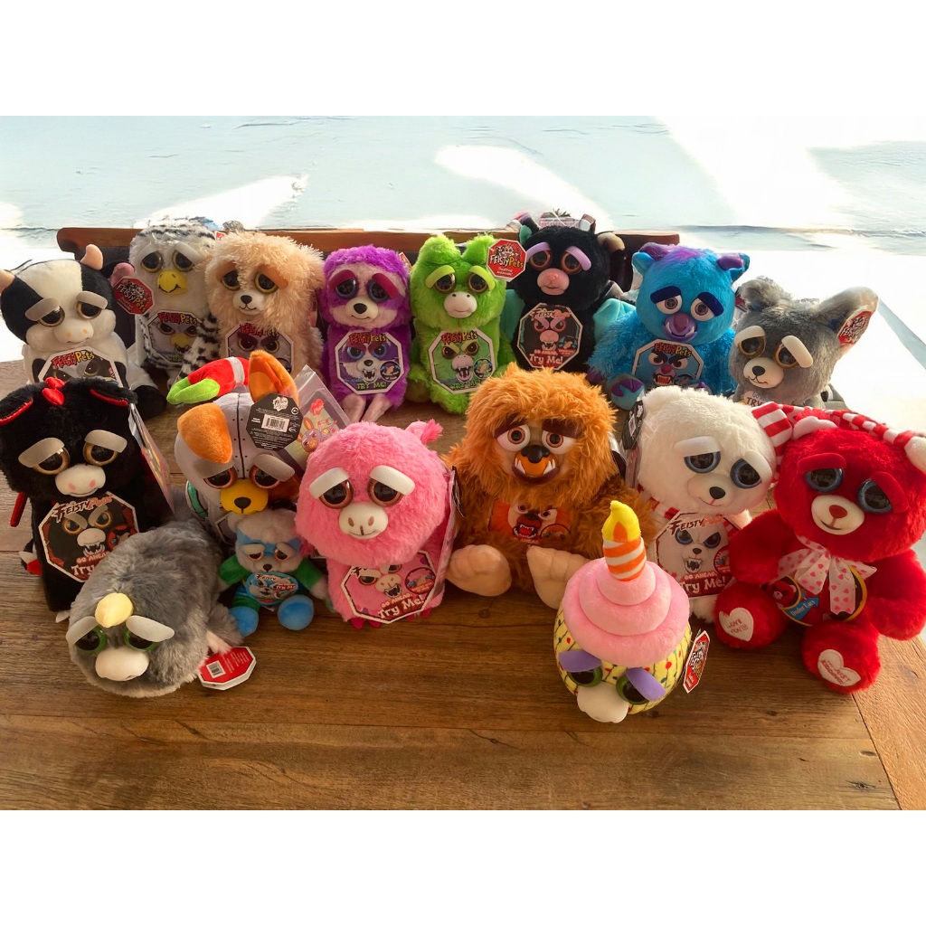 Pelúcias Feisty Pets Originais e Importadas - Vários Modelos - Dragão, Pé Grande, Axolote, Soneca