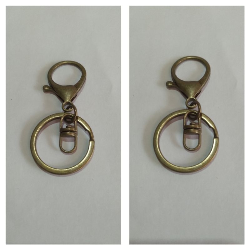 Argola 30mm Com fecho Lagosta giratório e Conector Ouro Velho 10pçs.. em Oferta na Shopee