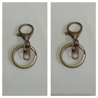 Argola 30mm Com fecho Lagosta giratório e Conector Ouro Velho 10pçs.. em Oferta na Shopee