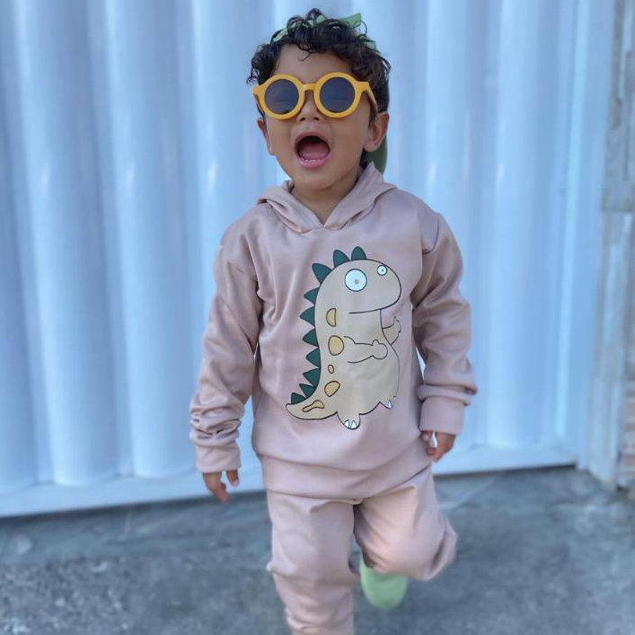 Conjunto Moletom Bebê Infantil Criança Menino Agasalho Masculino Moleton Inverno com Capuz bege em Oferta na Shopee