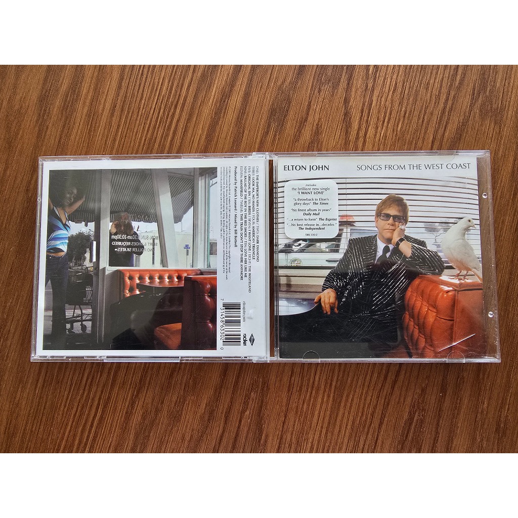 ELTON JOHN - SONGS FROM THE WEST COAST - CD IMPORTADO