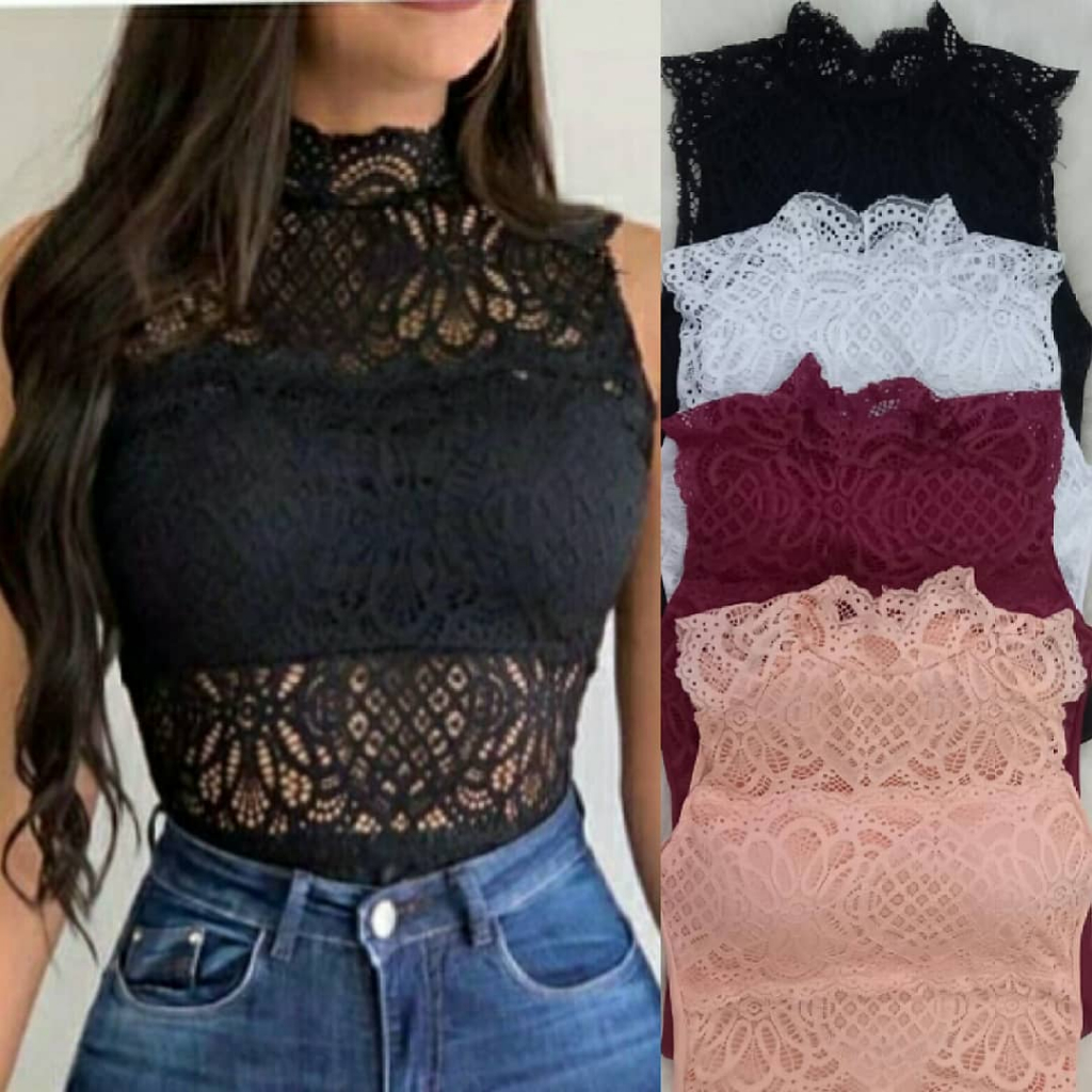 Body Renda Gola Alta: Onde Comprar | BuscaProdutos