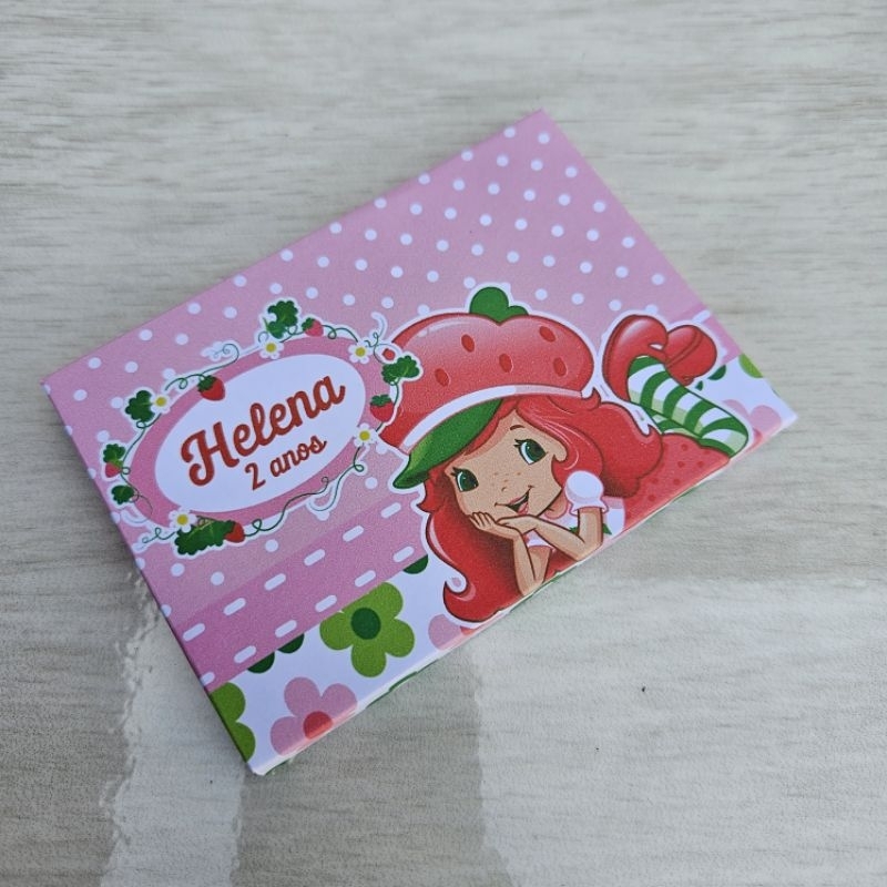 caixa porta kit kat do tema MORANGUINHO /kit festa lembrancinha personalizada/mimo/aniversário