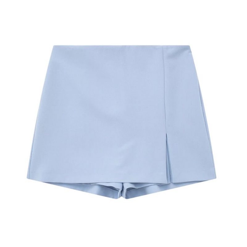 SHORT SAIA FEMININO CINTURA ALTA RECORTE COM FENDA LATERAL VÁRIAS CORES em Oferta na Shopee
