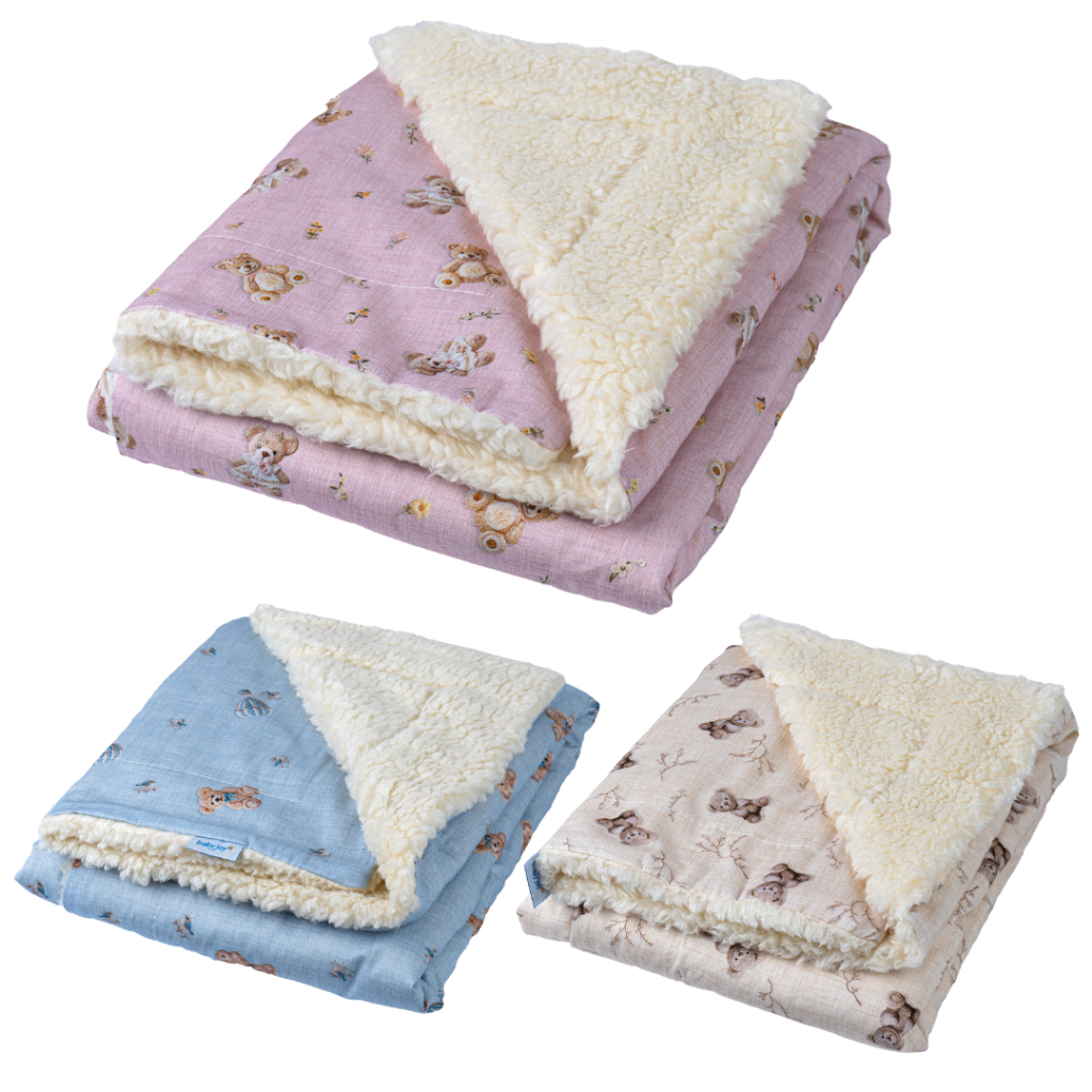 Manta Carnerinho Bebe Dupla Face Cobertor 70cmx90cm